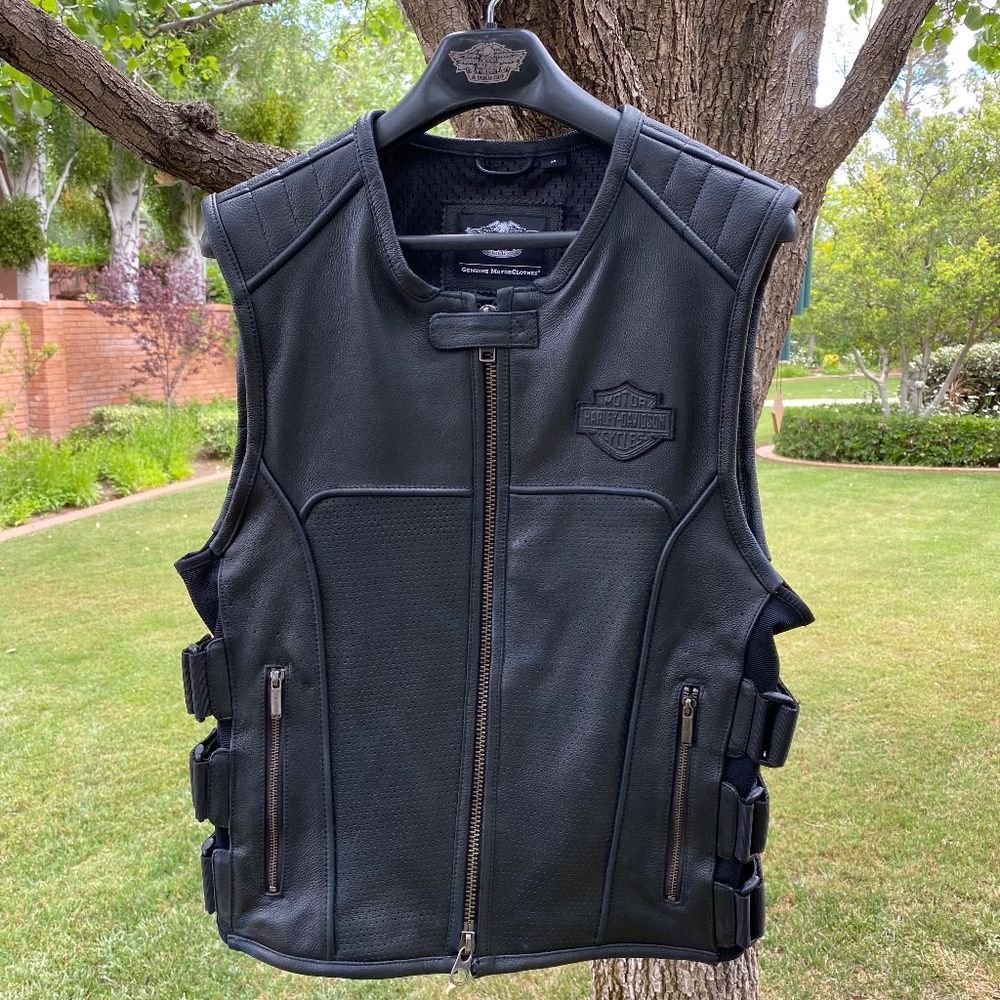 Harley-Davidson Men's Swat II Black Leather Vest